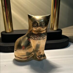 Bombay Company Solid Brass Cat Figurine‎